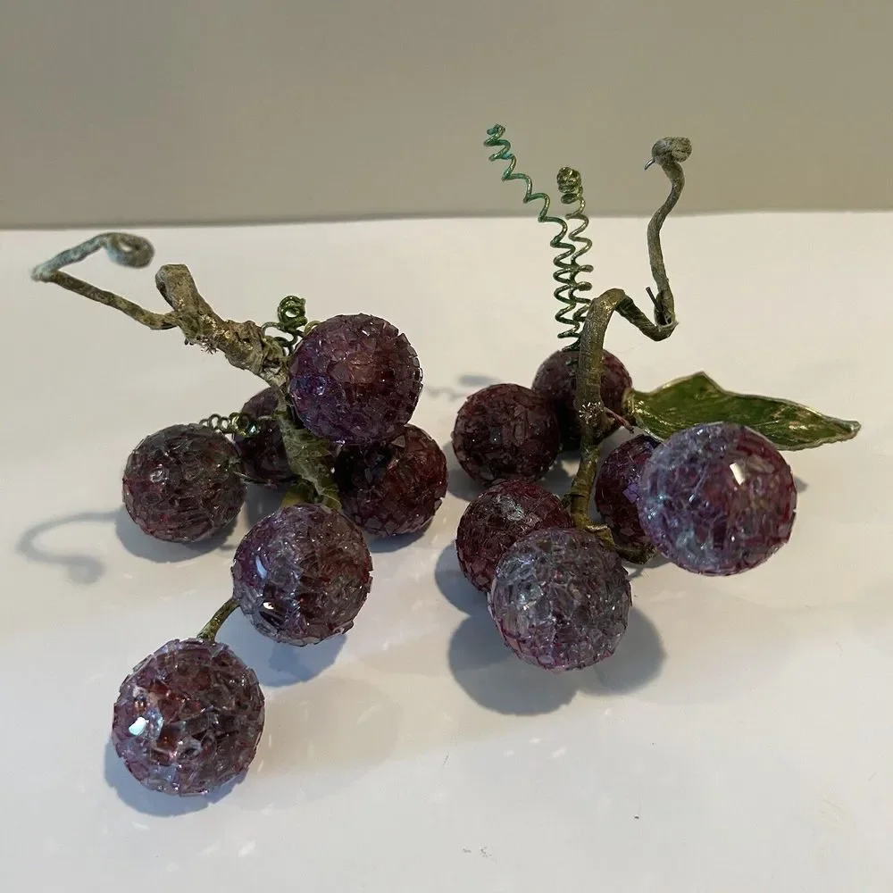 Vintage Acrylic‎ Grapes Cluster Set